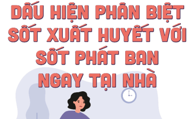 DẤU HIỆN PHÂN BIỆT SỐT XUẤT HUYẾT VỚI SỐT PHÁT BAN NGAY TẠI NHÀ